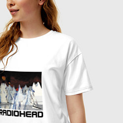 Футболка оверсайз женская Radiohead Winter, цвет: белый — фото 2