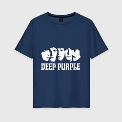 Женская футболка оверсайз Deep Purple