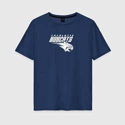 Женская футболка оверсайз Charlotte Bobcats
