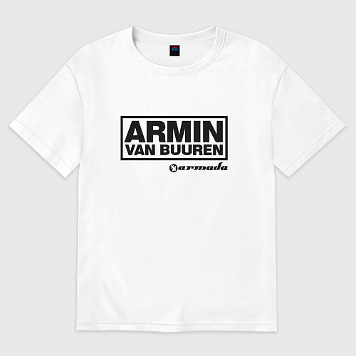 Женская футболка оверсайз Armin van Buuren / Белый – фото 1