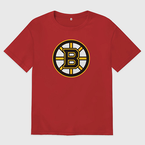 Женская футболка оверсайз Boston Bruins / Красный – фото 1