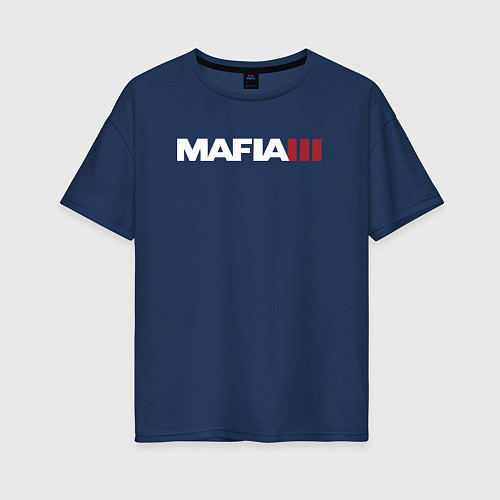 Женская футболка оверсайз Mafia III / Тёмно-синий – фото 1
