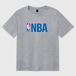 Футболка оверсайз женская NBA, цвет: меланж