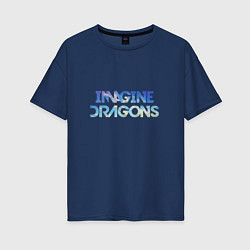 Футболка оверсайз женская Imagine Dragons: Clear Sky, цвет: тёмно-синий