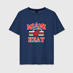 Женская футболка оверсайз Miami Heat