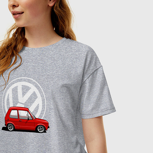 Женская футболка оверсайз Golf mk I / Меланж – фото 3