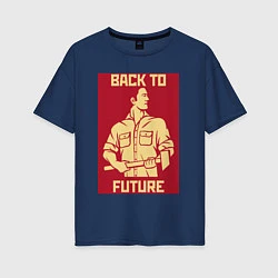 Женская футболка оверсайз BACK TO FUTURE