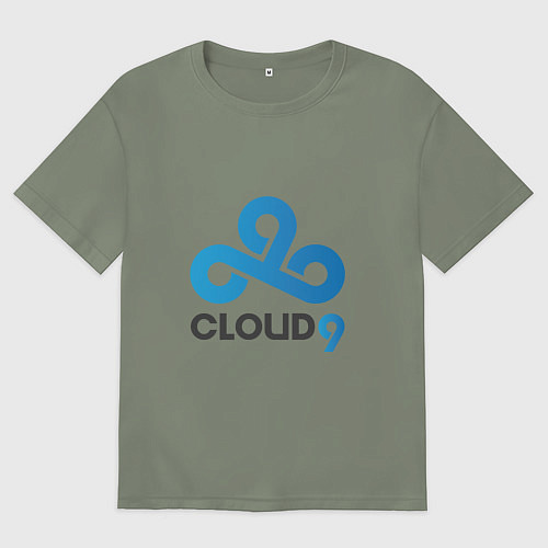 Женская футболка оверсайз Cloud9 / Авокадо – фото 1