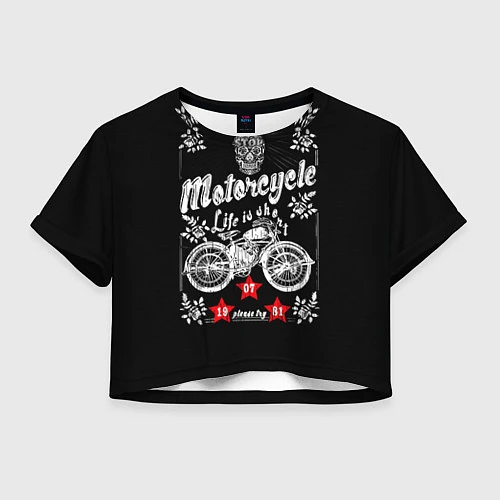 Женский топ Moto t-shirt 2 / 3D-принт – фото 1