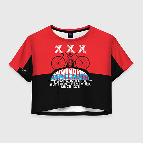 Женский топ Amsterdam t-shirt / 3D-принт – фото 1