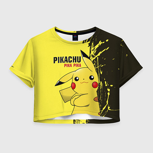 Женский топ Pikachu Pika Pika / 3D-принт – фото 1