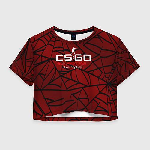 Женский топ Cs:go - Crimson Web Style Factory New Кровавая пау / 3D-принт – фото 1