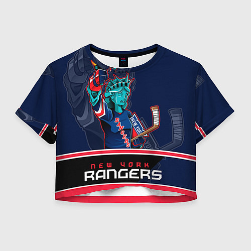 Женский топ New York Rangers / 3D-принт – фото 1