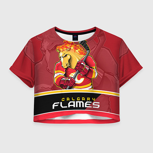 Женский топ Calgary Flames / 3D-принт – фото 1