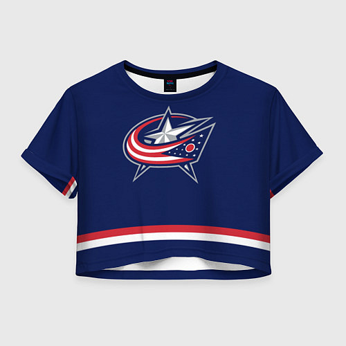 Женский топ Columbus Blue Jackets / 3D-принт – фото 1