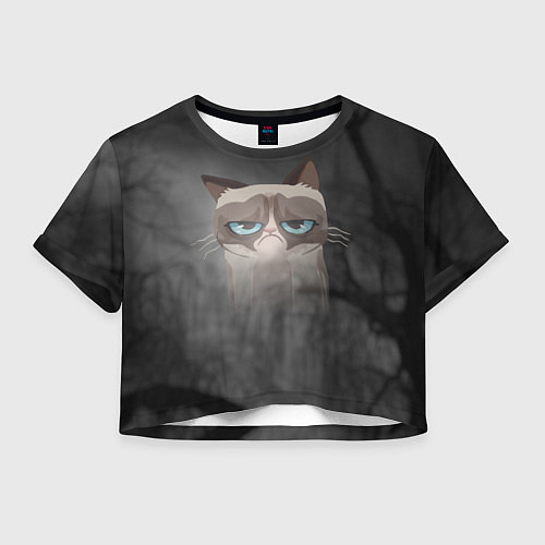 Женский топ Grumpy Cat / 3D-принт – фото 1