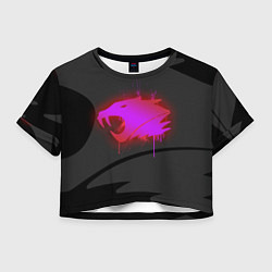 Футболка 3D укороченная женская CS:GO: iBUYPOWER Black Сollection, цвет: 3D-принт