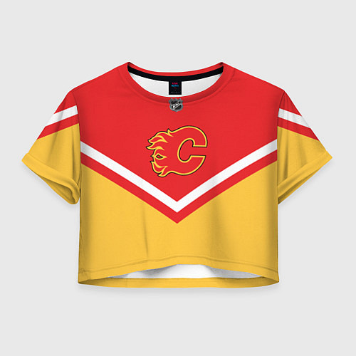 Женский топ NHL: Calgary Flames / 3D-принт – фото 1