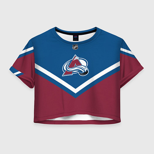 Женский топ NHL: Colorado Avalanche / 3D-принт – фото 1