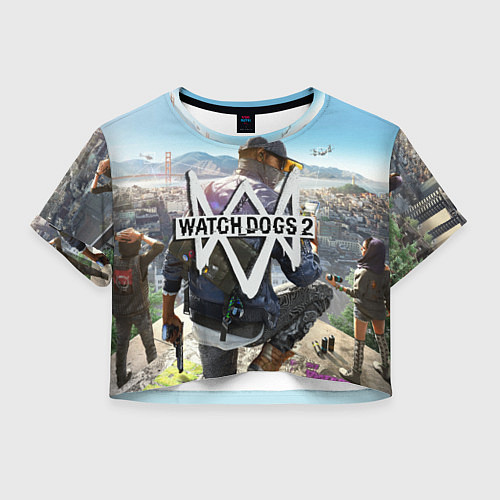 Женский топ Watch Dogs 2 / 3D-принт – фото 1