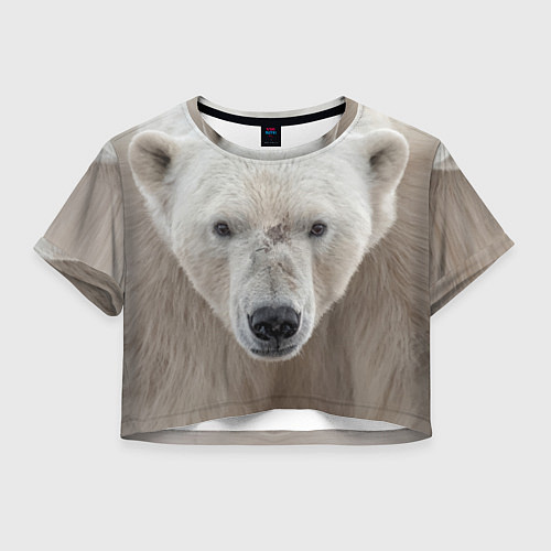 Женский топ Белый медведь / 3D-принт – фото 1