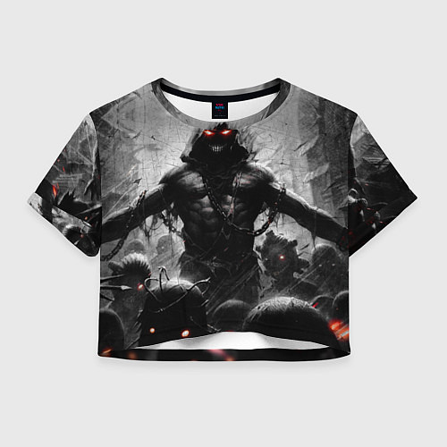 Женский топ Disturbed: Demon Rage / 3D-принт – фото 1