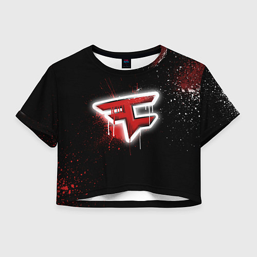 Женский топ FaZe Clan: Black collection / 3D-принт – фото 1