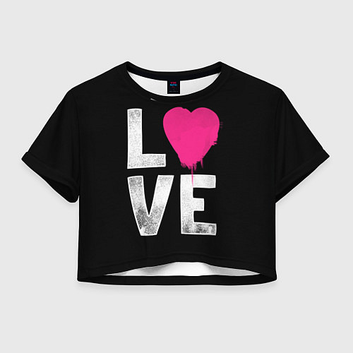 Женский топ Love Heart / 3D-принт – фото 1