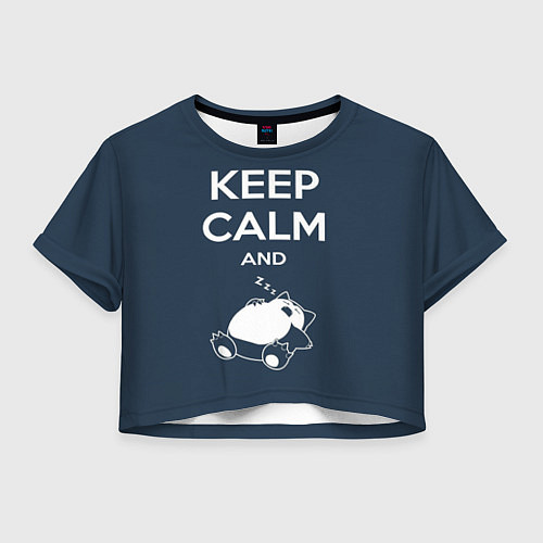 Женский топ Keep Calm & Zzz / 3D-принт – фото 1