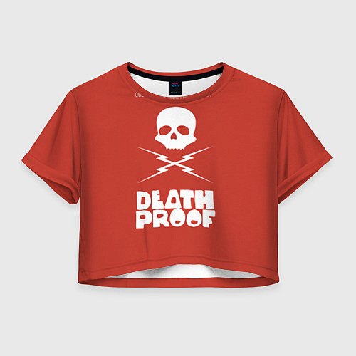 Женский топ Deatch Proof Skull / 3D-принт – фото 1