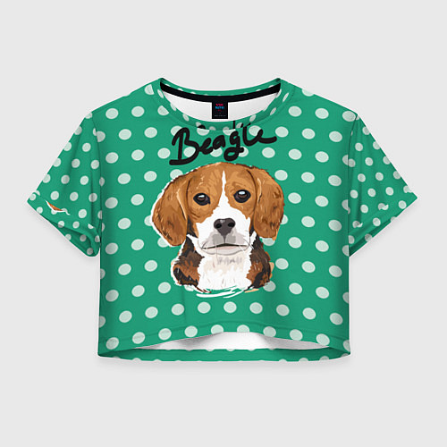 Женский топ Beagle Face / 3D-принт – фото 1