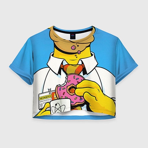 Женский топ Homer with donut / 3D-принт – фото 1