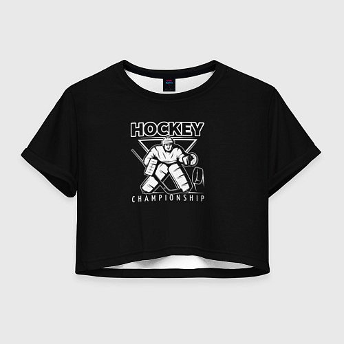 Женский топ Hockey Championship / 3D-принт – фото 1