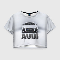 Женский топ Audi серебро