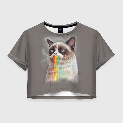 Женский топ Grumpy Cat / 3D-принт – фото 1