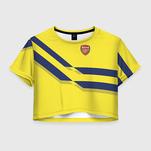 Женский топ Arsenal FC: Yellow style / 3D-принт – фото 1