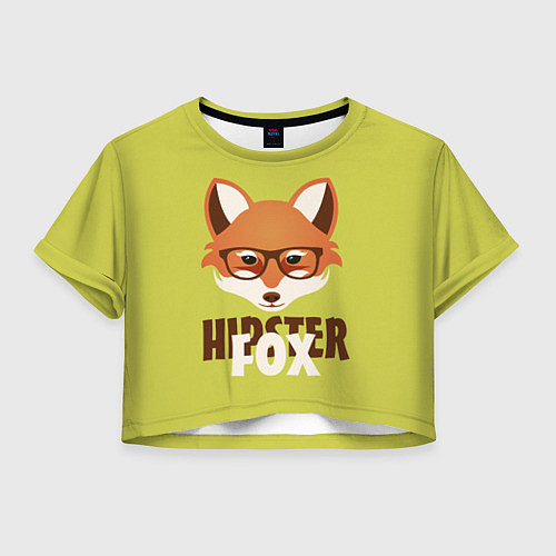 Женский топ Hipster Fox / 3D-принт – фото 1