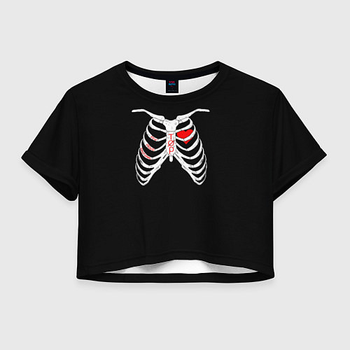 Женский топ TOP Skeleton / 3D-принт – фото 1