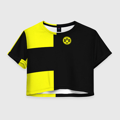 Женский топ BVB FC: Black style / 3D-принт – фото 1