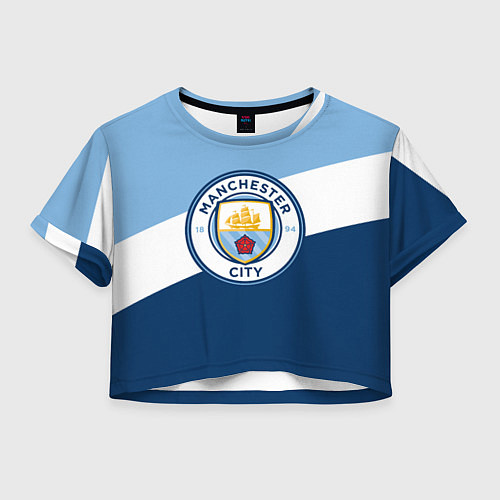 Женский топ FC Manchester City: Colors / 3D-принт – фото 1