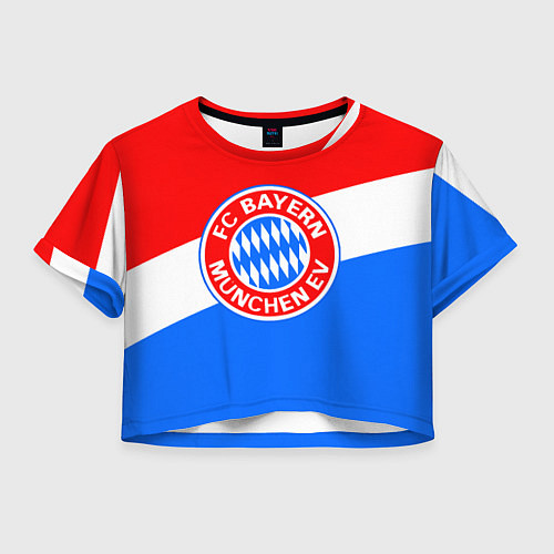 Женский топ FC Bayern: tricolor / 3D-принт – фото 1