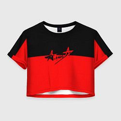 Женский топ АлисА: Черный & Красный