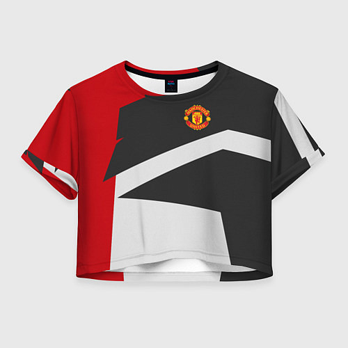 Женский топ FC Manchester United: Sport Geometry / 3D-принт – фото 1