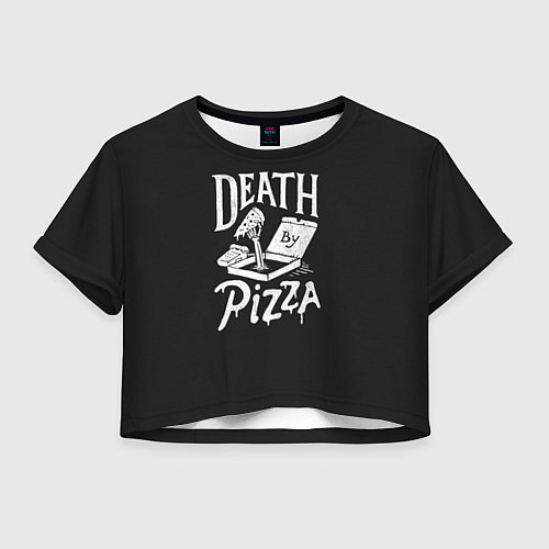 Женский топ Death By Pizza / 3D-принт – фото 1