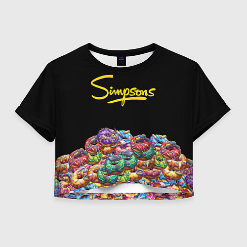 Женский топ Simpsons Donuts / 3D-принт – фото 1
