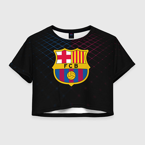 Женский топ FC Barcelona Lines / 3D-принт – фото 1