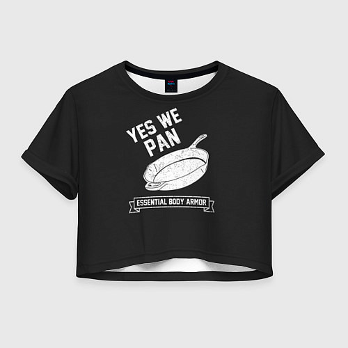 Женский топ Yes We Pan / 3D-принт – фото 1