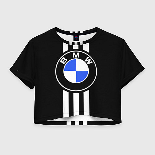 Женский топ BMW: White Strips / 3D-принт – фото 1