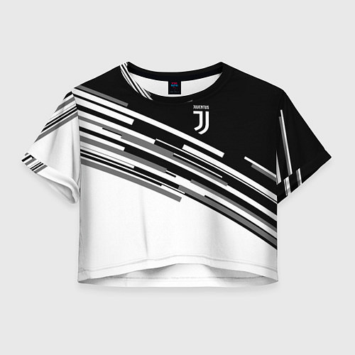 Женский топ FC Juventus: B&W Line / 3D-принт – фото 1