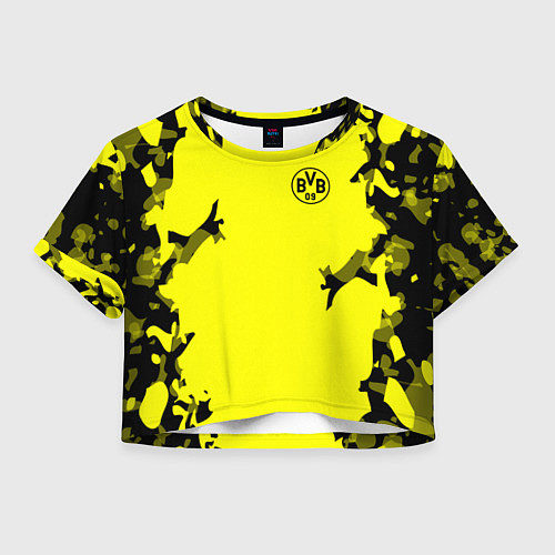 Женский топ FC Borussia Dortmund: Yellow Original / 3D-принт – фото 1